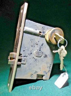CORBIN # 288 ENTRY LOCK withKEYED CYLINDER for THUMB HANDLES! NICE! (12546)