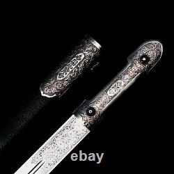 Caucasian Dagger Shashka Cossack Sword Zlatoust knife saber 066