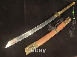 Chinese KungFu Saber Sword Knife Sharp Outdoors Long Handle Battle Dao Katana