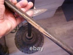 Confederate CIVIL WAR Brass Handled Artillery Short Sword withWOODEN Scabbard REAL