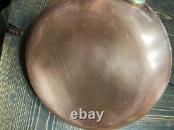 Cop R Chef Vintage Copper Skillet 10 Stainless Steel Interior And Brass Handle