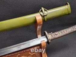 Copper Handle Military NCO Sword Japanese Samurai Katana Signed Blade Full Tang