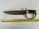Custom Bowie Knife withDamascus Blade withStag Handle & Brass Cutlass Style Guard