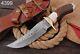 Custom HANDMADE FORGED DAMASCUS Steel Hunting Knife With Stag & Brass Guard Handle