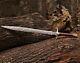 Custom HandMade Damascus Steel sharp Blade/Warppped Laether Handle Hunting Sword