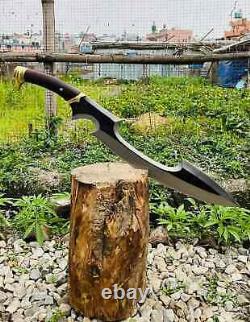Custom Handmade 27in D2 Steel Hand forged Modern Kopis Sword Wood Brass Handle