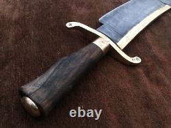 Custom Handmade 5160 Spring Steel Antiqued Alamo Musso Bowie Knife, True Replica