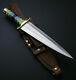 Custom Handmade D2 Steel Hunting Dagger Knife/color Wood, Steel And Brass Handle