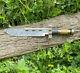 Custom Handmade DAMASCUS Steel GOD FATHER BOWIE Knife With BRASS AND WOOD HANDLE