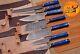 Custom Handmade Forged Damascus Steel Chef Knife Kitchen Knives Set Aj-1687
