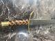 Custom Handmade Forged Damascus Sword With Brass & Wood Handle! Read
