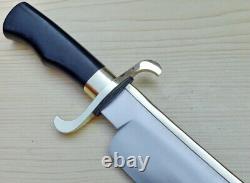 Custom Handmade Spring Steel (5160) 20 Alamo Musso Bowie Knife Micarta Handle