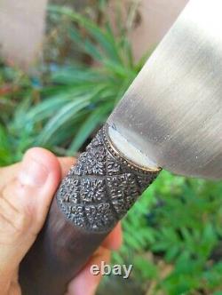 Custom Machete hunting E-Nep knife 15.1Bearing steel forged, Rosewood handle&pod