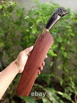 Custom Thai E-nep machete camping knife 12 SKF Bearing steel forged, Rosewood