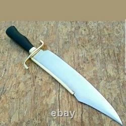 D2 Die Tool 18Steel Hunting Bowie Knife WithBrass Guards & Horn handle & Sheath
