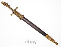 Dagger Russian Empire Zlatoust Cossack Nicholas II 1888 Sword knife saber 863
