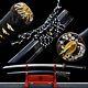 Damascus Folded T10 Steel Katana High Quality Japanese Samurai Sharp Sword Brass