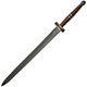Damascus Imperial Sword With 27 Damascus Steel Blade Wood Handle With Brass