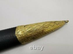 Damascus Vintage Rare Handmade Sword Dagger knife, Brass Sheath, Wooden Handle