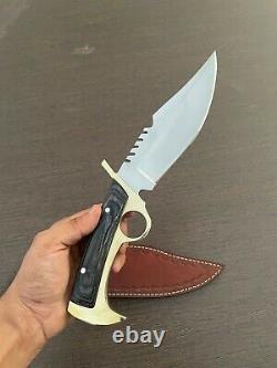 Daryl Dixon knife D2 STEEL hunting knife handmade bowie knife with brass handle