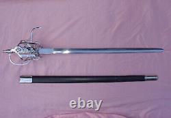 Deepeeka Renaissance Faux Ivery Bone Handle Rapier Espada Ropera sword medieval