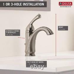 Delta Haywood Single Hole Single-Handle Stainless Bathroom Faucet