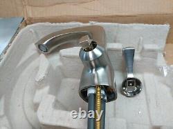 Delta Stryke 576-SSMPU-DST Bathroom Faucet withHandle & Drain in Stainless Steel