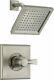 Delta T14251-SS Dryden Stainless Steel 1-Handle Square Shower 456073