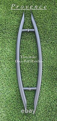 Entrance Entry Door Pull Curved Long Handle stainless steel Satin & Matte Black
