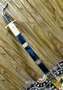 Ertugrul Gazi Sword Stainless Steel Sword with Scabbard & Lather Tap Handle