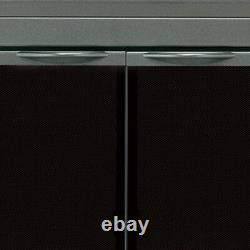 Fireplace Doors Small Tinted Glass Surface-Mount Design with Easy-Grip Handles