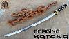 Forging A Katana Out Of Rusted Iron Chain