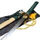 Full Tang Hand Made Japanese Samurai Sword hammer tone Damascus katana sword