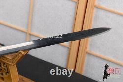 Gentleman Jian Chinese Sword Brass Fittings Ebony Handle Scabbard Sharp Blade
