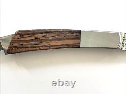 Gerber 250B Silver Eagle 2 Blade Manual Knife Brass Wood Handle Sakai Japan