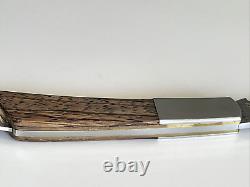 Gerber 250B Silver Eagle 2 Blade Manual Knife Brass Wood Handle Sakai Japan