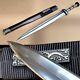 Gilt Silver Copper Handle King Qin Sword Quality Folded Steel Knife Very Sharp