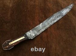 Handmade 5160 Spring Steel Antiqued James Bowie No. 1, Guardless Coffin Knife