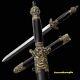 Handmade Brass Teng Dragon Jian Chinese KUNGFU Short Sword Folded Steel Sharp