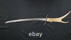 Handmade Civil War Sword Modified with Antler Handle & Brass