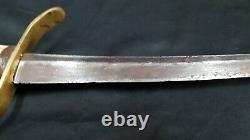 Handmade Civil War Sword Modified with Antler Handle & Brass