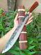 Handmade Machete Hunting Thai E-Nep knife 12.2 forged blade, Rosewood handle&pod
