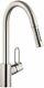 Hansgrohe 04701805 Talis Loop 1-Handle Tall Kitchen Faucet in Stainless Steel