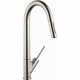 Hansgrohe 10821801 Axor Starck HighArc Pull-Down Kitchen Faucet in Steel Optic