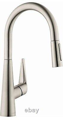 Hansgrohe 72813801 Talis S 1-Handle Stainless Steel Pull-Down Kitchen Faucet
