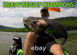 Heavyweight Championship Catfishing Reel 5.31 Brass Gears, Loud Bait Clicker
