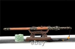 High qulaity Handmade Chinese Dragon JIAN SWORD Folded steel Brass Handle Sharp