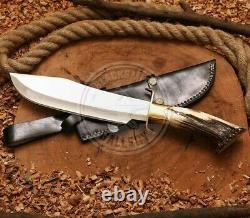 Inglorious Basterds Replica Knife, Handmade D2 Steel Bowie Knife, Stage Handle