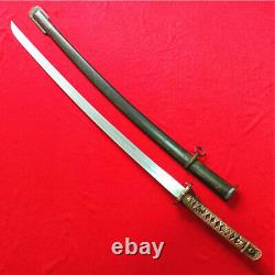 Japan NCO Sword Samurai Katana W Matching Number Brass Handle Steel Sheath S844