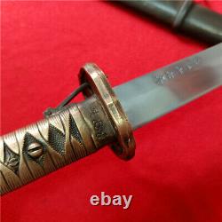 Japan NCO Sword Samurai Katana W Matching Number Brass Handle Steel Sheath S844